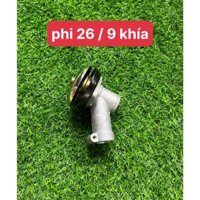 Đầu Bò Lắp Dao Máy Phát Cỏ Phi 26 / 9 Khía , Đầu Lắp Dao Lắp Bát Cước Máy Phát Cỏ (kho6101)