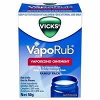 DẦU BÔI ẤM NGỰC GIẢM ĐAU TRỊ HO VICKS VAPORUB 50G