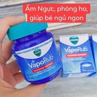 Dầu Bôi Ấm Ngực Giảm Ho Vicks VapoRub 100g, 50g(date 2025)