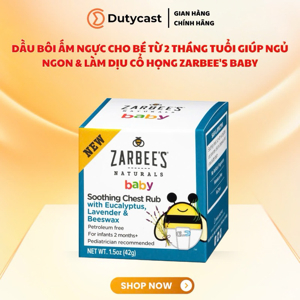 Dầu bôi ấm ngực Zarbee’s 42g