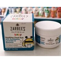 Dầu Bôi Ấm Ngực Zarbee’s Natures Baby Soothing Chest Run cho bé