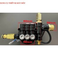 Đầu bơm áp lực máy rửa xe mini đời mới dụng cụ thiết bị