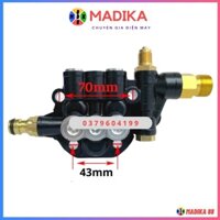 Đầu bơm máy rửa xe mini chỉnh áp lực MADIKA - Đầu bơm chỉnh áp - Đầu bơm xịt rửa xe cao áp ( JAPAN )