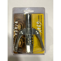 Đầu Bơm Mỡ 2 Cánh 6 Chấu , Đầu Vòi Bơm Mỡ Bôi Trơn Áp Suất Cao Dạng Kẹp Khóa Tiện Dụng, Chịu Áp 10000 PSI