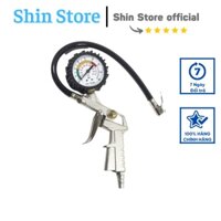 Đầu bơm xe hơi-xe máy Có đồng hồ đo áp -SHINSTORE