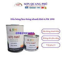 Dầu bóng 6PM không pha xăng giá rẻ 6PM, sơn bóng 2K,  keo bóng 2 thành phần, bóng cứng 2K