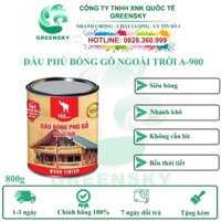 Dầu Bóng Cao Cấp Phủ Gỗ Ngoài Trời A-900 Yes Paint Sơn Bóng Gỗ, Sơn Bóng Nhựa, Sơn Phủ Bóng ( 800gr)
