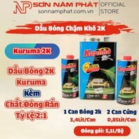 Dầu Bóng Chậm Khô Kuruma 2K K2170 Bộ 5,1 Lít