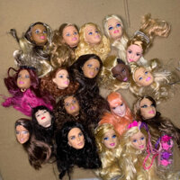 Đầu búp bê 5 cái ngẫu nhiên cho phụ kiện búp bê barbie 30 cm