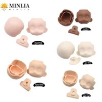 Đầu búp bê MINLIA DOD, Đầu búp bê BJD chia mặt hoạt hình 1 / 12, Quà tặng sinh nhật Đất sét trắng hồng GSC Head Kids