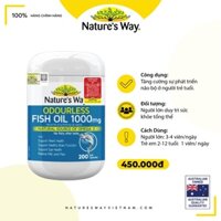 Dầu cá 1000 Nature’s Way bổ sung DHA liều cao cho mẹ BẦU