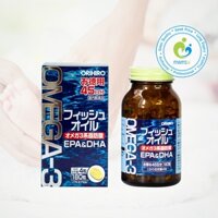 Dầu cá (180v) hỗ trợ phát triển não bộ, thị giác, làm đẹp da Orihiro Omega 3, Nhật Bản