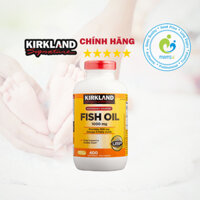 Dầu cá (400v) bổ sung omega 3 giúp ổn định huyết áp, tim mạch cho người trưởng thành Kirkland Fish Oil 1000mg, USA