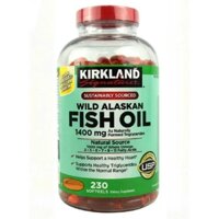 Dầu Cá Alaska Kirkland Signature Wild Alaskan Fish Oil 1400mg (230v) HÀNG GỬI