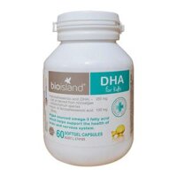Dầu Cá Bio Island Bổ Sung DHA Cho Trẻ, 60 viên, Mẫu mới