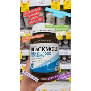 Dầu cá Blackmores Odourless fish oil mini caps 400 viên