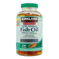 Dầu cá bổ sung omega 3 Kirkland Wild Alaskan Fish Oil 1400mg Mỹ 230 viên