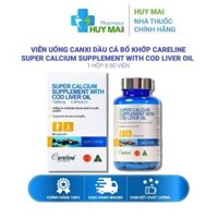 Dầu cá Careline Super Calcium Supplement With Cod Liver Oil Bổ khớp Hộp 60 viên