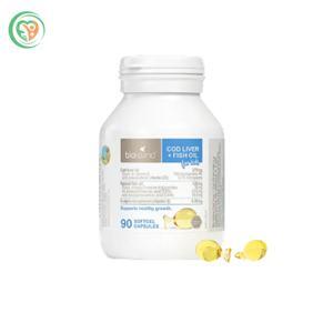 Dầu cá Cod Liver Fish Oil Bio Island - 90 viên