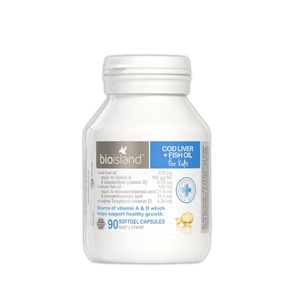 Dầu cá Cod Liver Fish Oil Bio Island - 90 viên