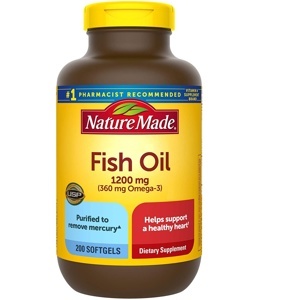 Dầu cá Nature Made Fish Oil Omega 3 - 1200mg , 200 viên