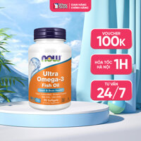 Dầu Cá Đậm Đặc Now Ultra Omega-3 Fish Oil 90 Viên Chính Hãng