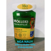 Dầu cá DHA Moller’s Tran Nauy 160 viên -Nội địa Nauy