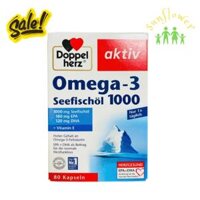 Dầu cá Doppelherz Omega 3 Seefischol 1000 hộp 80 viên của Đức