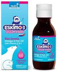 Dầu Cá Eskimo 3 Little Cubs Fish Oil + Vitamin D & E