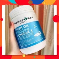 Dầu cá Fish Oil 1000mg Omega 3 Healthy Care, 400 viên - Mẫu mới