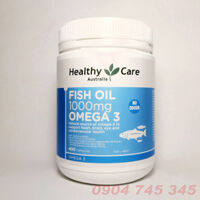 Dầu Cá Fish Oil Healthy Care 1000mg Omega 3 400 viên Úc