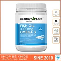 Dầu cá Fish oil Omega 3 Healthy Care - Fish Oil 1000mg Omega 3 400v