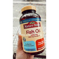 Dầu Cá Fish Oil  Omega 3 1200mg Nature Made [CHUẨN HÀNG MỸ TỰ PICKUP]