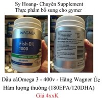 Dầu Cá Fish Oil Omega3 - hàm lượng thường - Hộp 400 Viên Của WAGNER Úc - giá rẻ nhất hiện tại