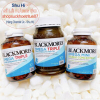 Dầu cá hàm lượng omega 3 cao gấp 3 lần blackmores omega triple fish oil 60 viên, 150 viên, 200v omega mini double