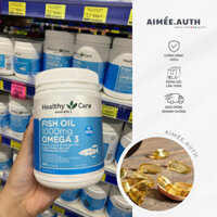 Dầu cá Healthy Care Fish Oil 1000mg Omega 3 - Hộp 400 viên ÚC (Đủ Bill)