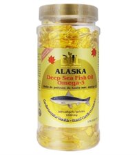 Dầu Cá Hồi ALASKA, Deep Sea Fish Oil Omega-3 1000mg (200v) sx canada
