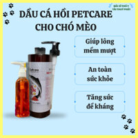 Dầu Cá Hồi Dưỡng Lông Chó Mèo PetCare 100ml Omega3 An Toàn Cho Da