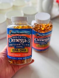 Dầu cá hồi Omega 3 Pure Alaska Omega 333mg EPA DHA 450 viên thị trường Nhật mẫu mới