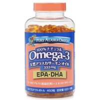Dầu cá hồi Omega-3 Pure Alaska 333mg Nhật Bản 450 viên