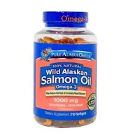 Dầu cá hồi Pure Alaska Omega-3 Wild Salmon Oil 1000mg 210 viên của Mỹ