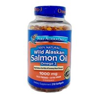 Dầu Cá Hồi Pure Alaska Omega-3 Wild Salmon Oil 1000mg 210 Viên