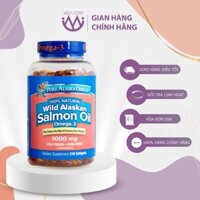 Dầu cá hồi Pure Alaska Wild Salmon Fish Oil 1000 mg, 100% từ thiên nhiên cho bà bầu, Omega 3 phát triển trí não thai nhi