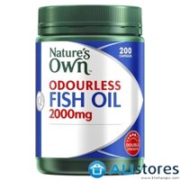 DẦU CÁ KHÔNG MÙI NATURES OWN ODOURLESS FISH OIL 2000MG 200 VIÊN