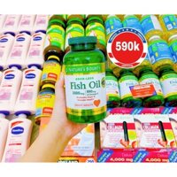 Dầu Cá Không Mùi Nature's Bounty Fish Oil 1400mg 130 Viên