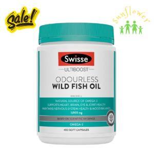 Dầu cá không mùi Swisse Ultiboost Odourless Wild Fish Oil 1000mg 400 viên