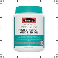 Dầu cá không mùi -  Swisse Ultibost High Strength Wild Fish Oil 1500mg 400 viên - DiiHangMyUc.