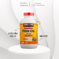 Dầu Cá Kirkland Fish Oil Omega3 1000mg (400 Viên)