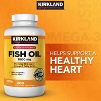 Dầu cá KIRKLAND Omega-3 FISH OIL 1000mg của Mỹ 400 viên - BÁCH HÓA NHÀ AN- chuyên hàng dư xịn, hàng chất lượng cao