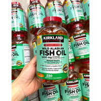 Dầu cá Kirkland Wild Alaskan Fish Oil 1400mg hộp 230 viên